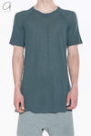 Boris Bidjan Saberi Cotton Short Sleeve T-shirt TS2.1 F0501T-HZ Seaweed